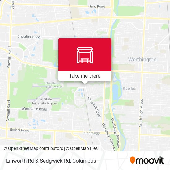 Linworth Rd & Sedgwick Rd map