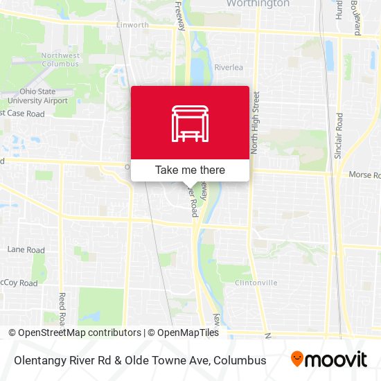Mapa de Olentangy River Rd & Olde Towne Ave