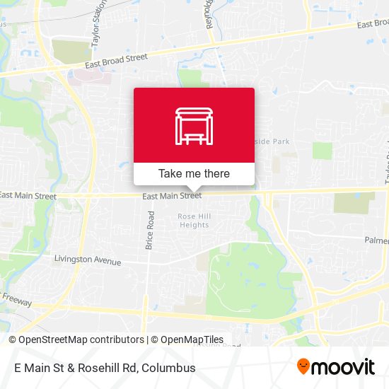 Mapa de E Main St & Rosehill Rd