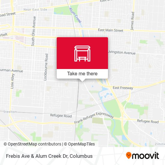 Mapa de Frebis Ave & Alum Creek Dr