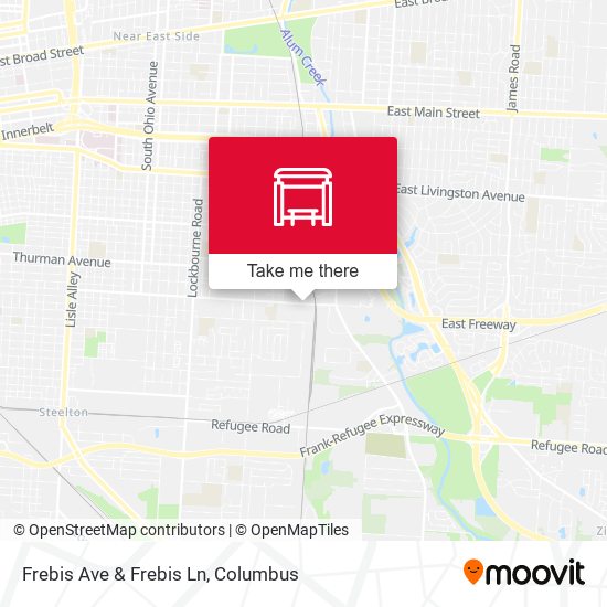 Frebis Ave & Frebis Ln map