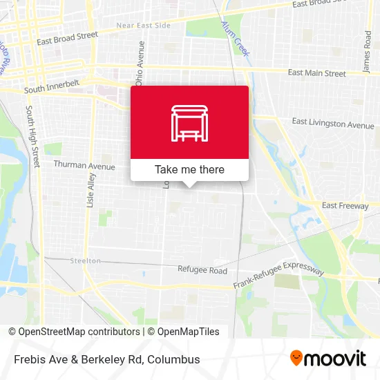 Frebis Ave & Berkeley Rd map