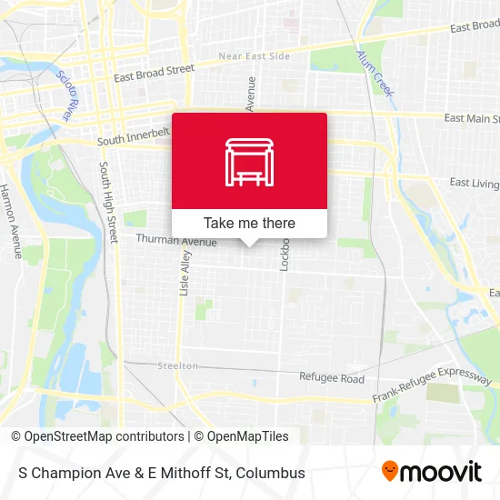 S Champion Ave & E Mithoff St map