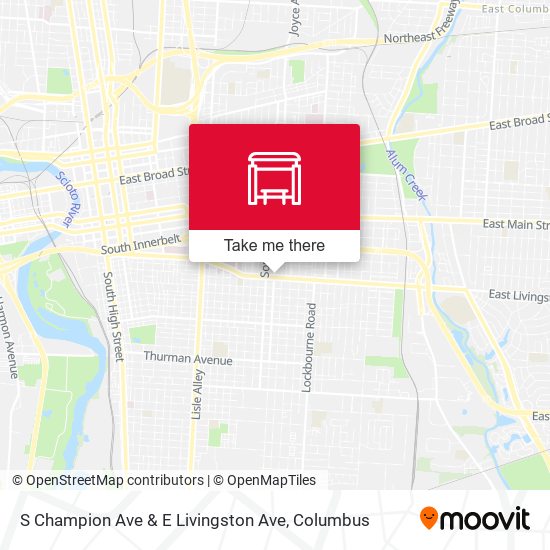 S Champion Ave & E Livingston Ave map