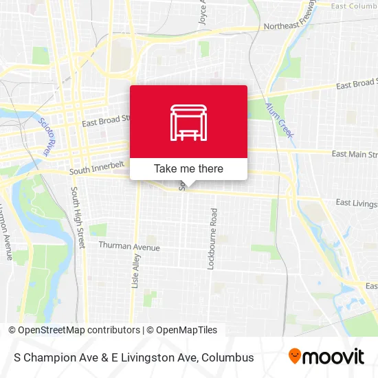 Mapa de S Champion Ave & E Livingston Ave