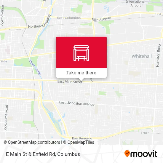 E Main St & Enfield Rd map