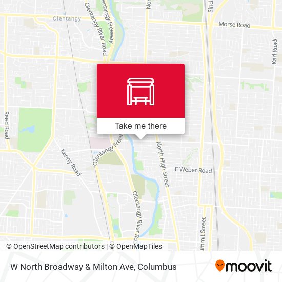 W North Broadway & Milton Ave map