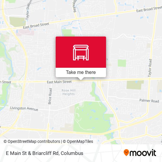 E Main St & Briarcliff Rd map