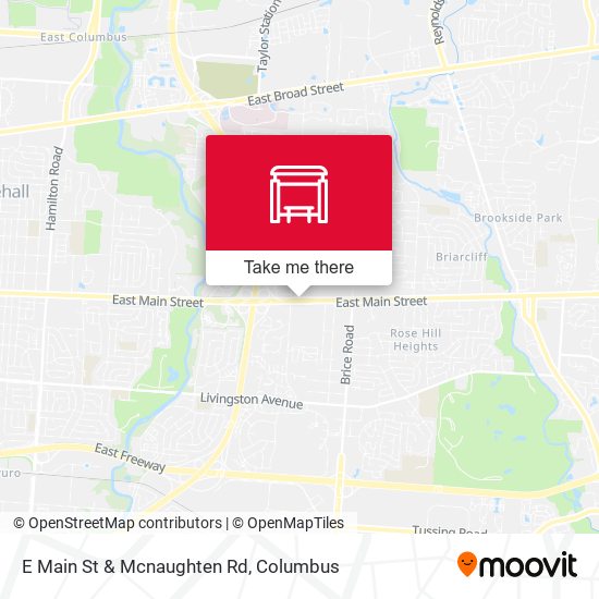 E Main St & Mcnaughten Rd map