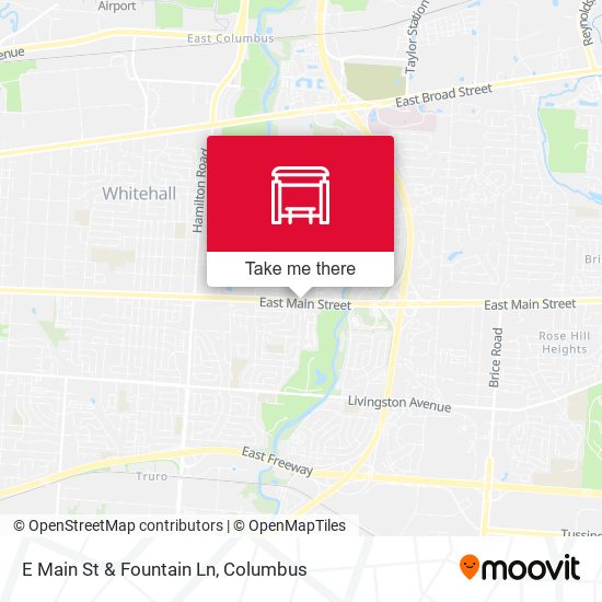 E Main St & Fountain Ln map