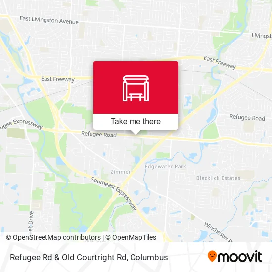 Refugee Rd & Old Courtright Rd map
