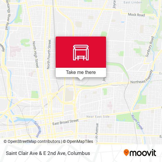 Mapa de Saint Clair Ave & E 2nd Ave