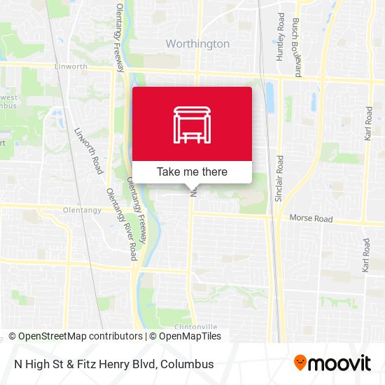 N High St & Fitz Henry Blvd map
