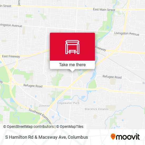 S Hamilton Rd & Macsway Ave map
