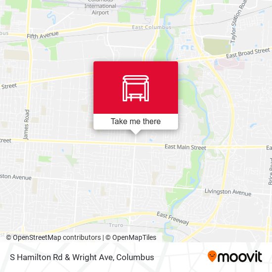 S Hamilton Rd & Wright Ave map