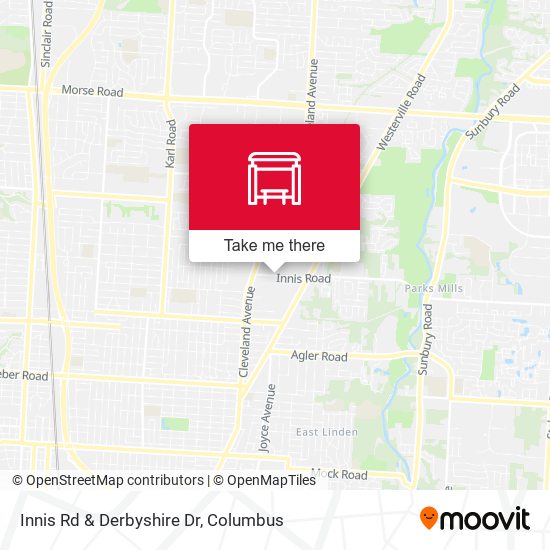 Innis Rd & Derbyshire Dr map