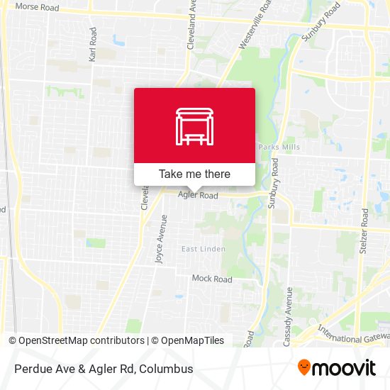 Perdue Ave & Agler Rd map