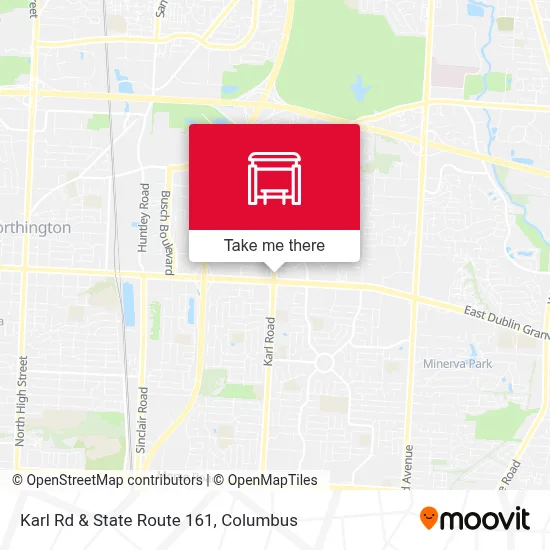 Karl Rd & State Route 161 map