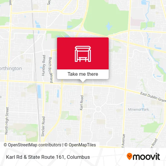 Karl Rd & State Route 161 map