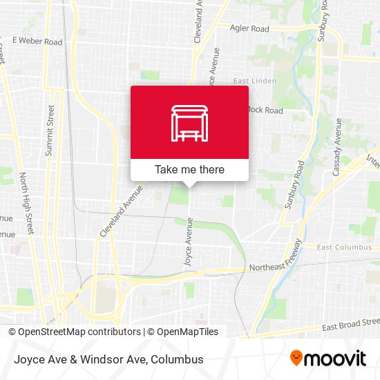 Joyce Ave & Windsor Ave map