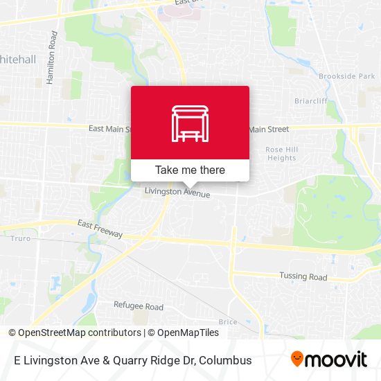 E Livingston Ave & Quarry Ridge Dr map