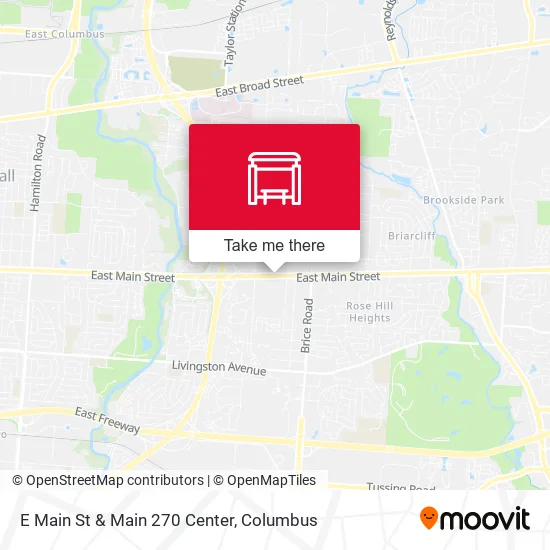 E Main St & Main 270 Center map
