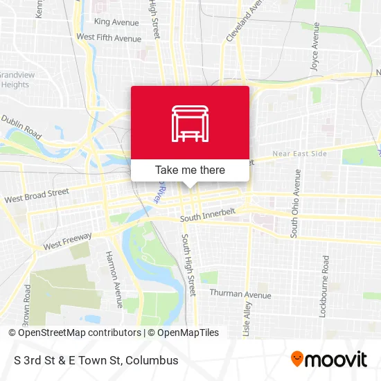 Mapa de S 3rd St & E Town St