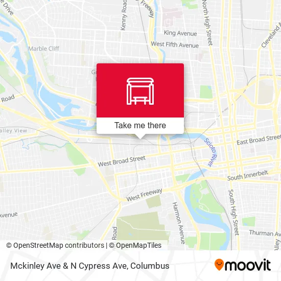 Mckinley Ave & N Cypress Ave map