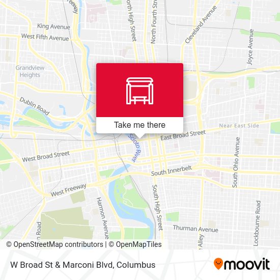 W Broad St & Marconi Blvd map