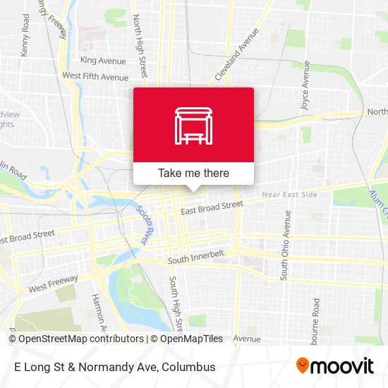 Mapa de E Long St & Normandy Ave