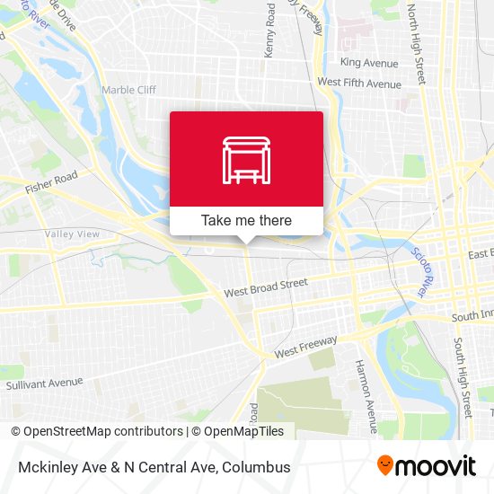 Mckinley Ave & N Central Ave map