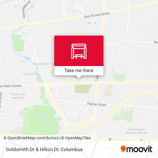 Goldsmith Dr & Hilton Dr map