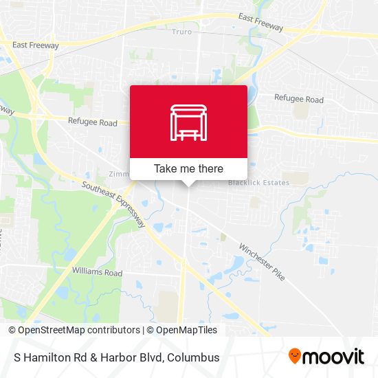S Hamilton Rd & Harbor Blvd map