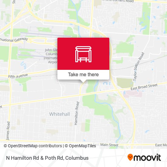 N Hamilton Rd & Poth Rd map