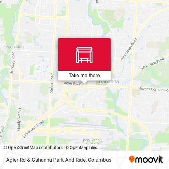Mapa de Agler Rd & Gahanna Park And Ride