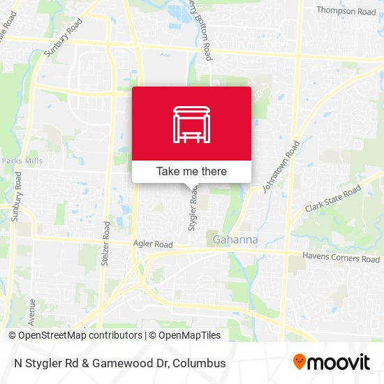 N Stygler Rd & Gamewood Dr map