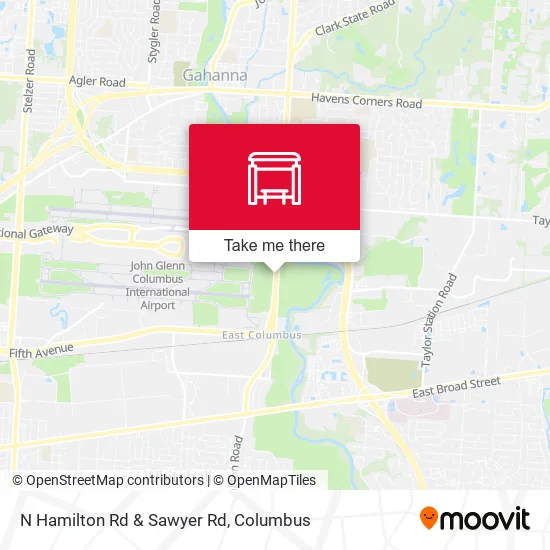N Hamilton Rd & Sawyer Rd map
