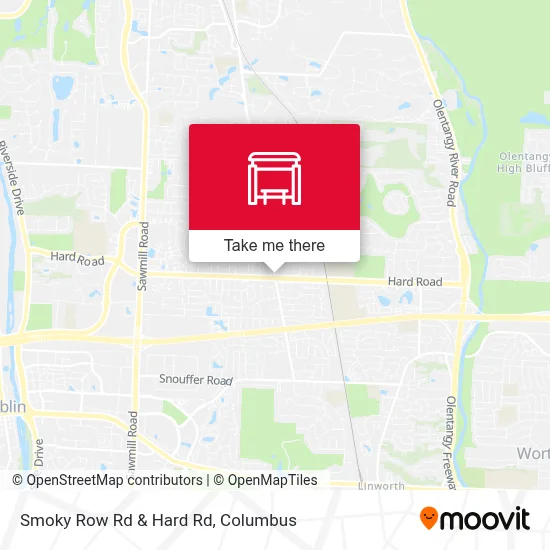 Smoky Row Rd & Hard Rd map