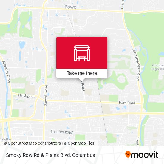 Smoky Row Rd & Plains Blvd map