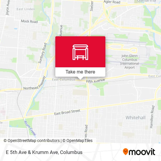 E 5th Ave & Krumm Ave map
