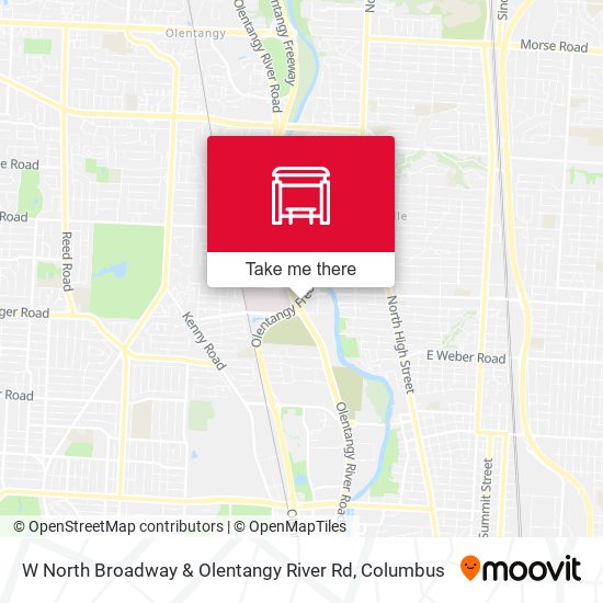 W North Broadway & Olentangy River Rd map