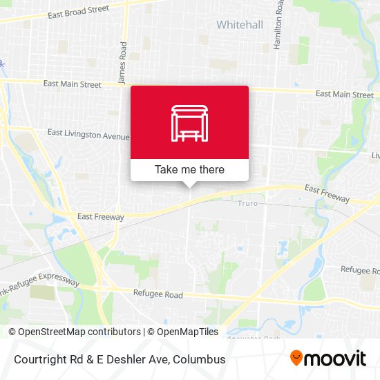 Courtright Rd & E Deshler Ave map