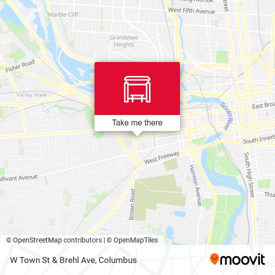 Mapa de W Town St & Brehl Ave