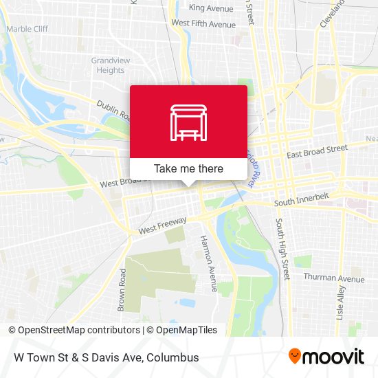 Mapa de W Town St & S Davis Ave