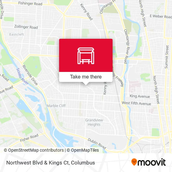 Northwest Blvd & Kings Ct map