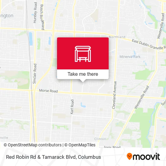 Mapa de Red Robin Rd & Tamarack Blvd