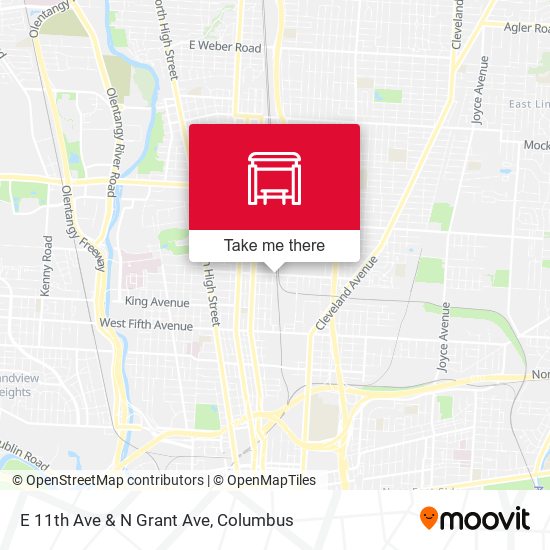 Mapa de E 11th Ave & N Grant Ave