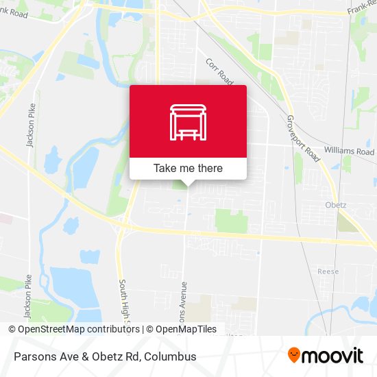 Parsons Ave & Obetz Rd map
