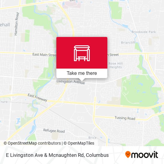 E Livingston Ave & Mcnaughten Rd map