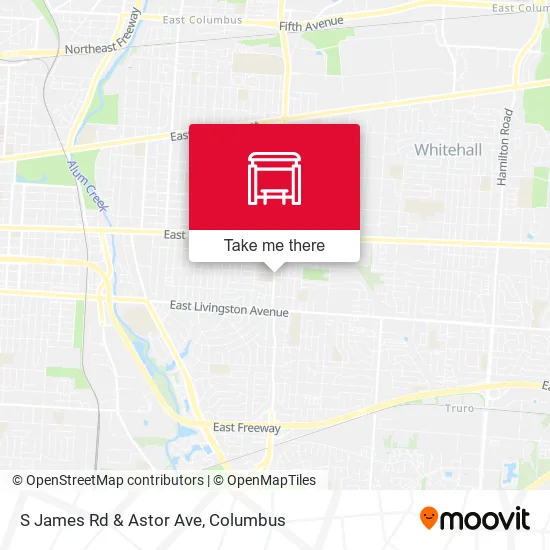 S James Rd & Astor Ave map